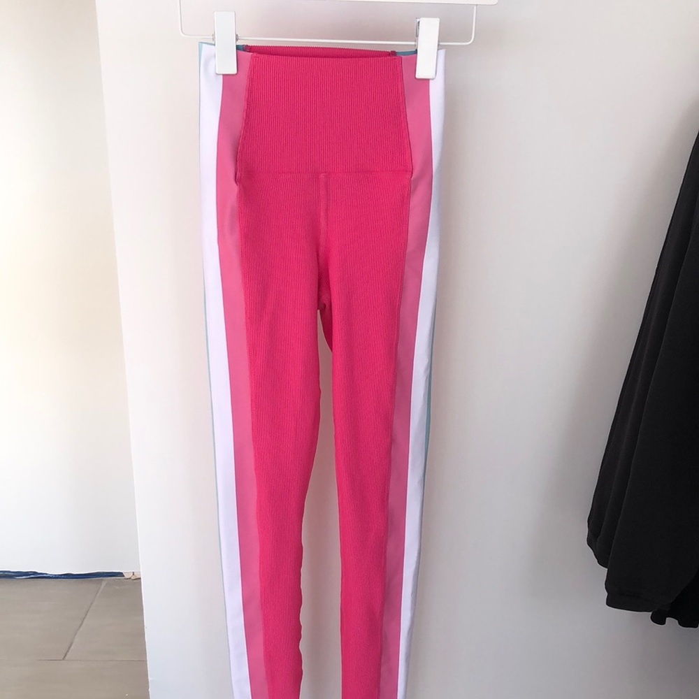 BeachRiot full length multi tone and texture legging. Barbie fans rejoice!
